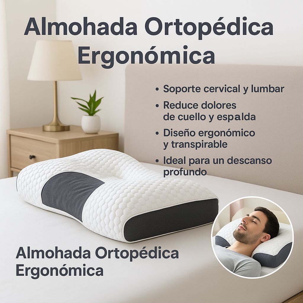 Almohada Ortopédica – Descanso Correcto y Sin Dolor