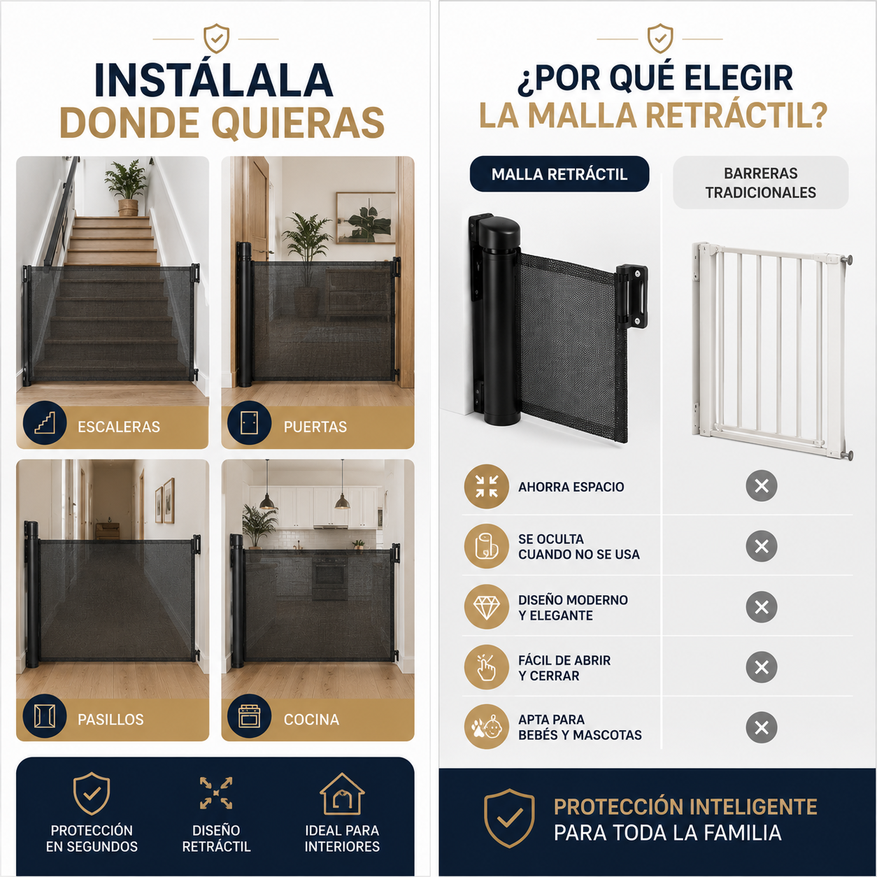 Malla De Seguridad Para Mascotas Y Bebes