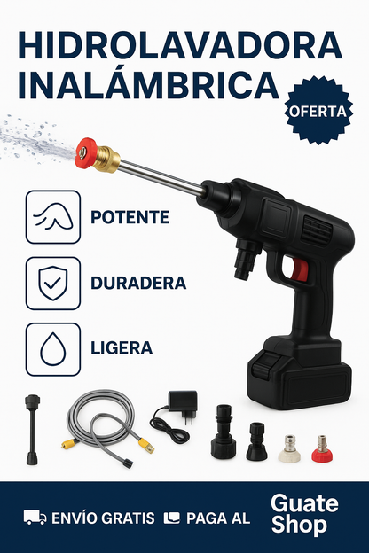 Hidrolavadora Inalámbrica - potente, ergonómica y versátil