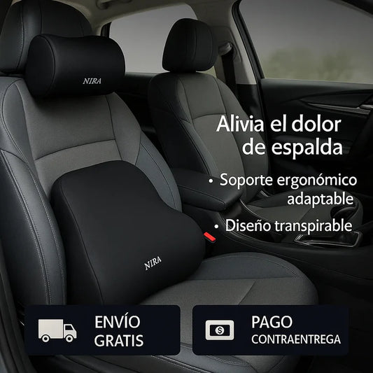 LumbarSoft - Soporte Lumbar y Cuello Para Carro 🚗💆